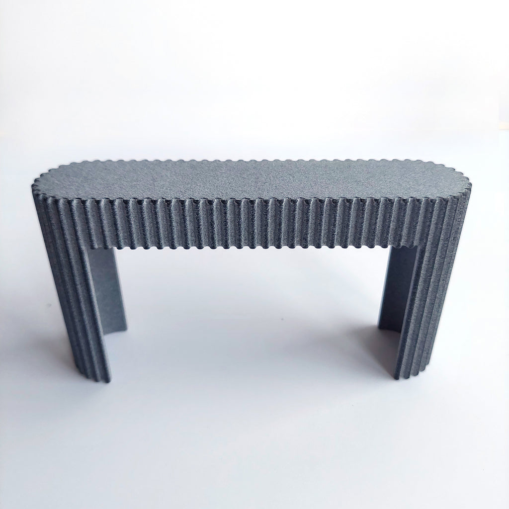 Full Fluted Console Table 1:12 - Unpainted