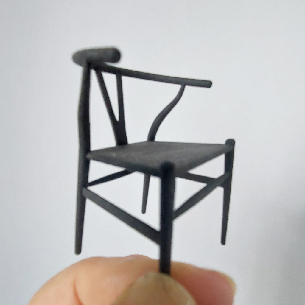 Dollhouse Wishbone Ding Chair 1:12 - Unpainted